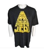 Star Wars Mens 2XL Black Scrolling Titles T-shirt episodes IV toVI - £7.40 GBP