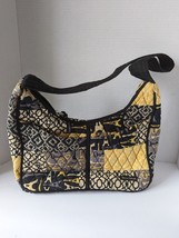 Bella Taylor Paris Amore Quilted Shoulder Hand Bag Purse Travel Key Black Yellow - £23.36 GBP