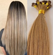 18&quot;, 20″, 22&quot; Hand-Tied Weft, 100 grams, Human Remy Hair Extensions # 8 - £134.23 GBP+
