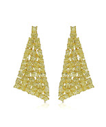 Wow Fine 19.10ct Fancy Yellow Diamonds Earrings 18K All Natural 13 Grams... - £32,366.58 GBP