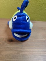 Fish Philosophy Pete the Perch 9&quot; Plush Beanbag Blue Green Orange Stuffed Toy  - £14.78 GBP