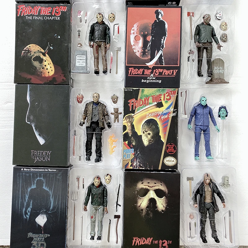 NECA Friday Jason Voorhees Action Figure Toy Horror Halloween Christmas Gifts - £29.88 GBP+