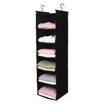 MAX Houser 6 Tier Shelf Hanging Closet Organizer Closet Hanging Shelf wi... - £26.88 GBP