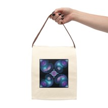 Canvas &quot;Fractal Jellyfish&quot; Lunch Bag With Strap - £19.78 GBP