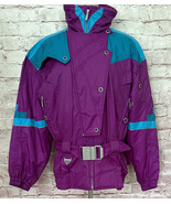 Spyder Women 8 Ski Jacket Belted Thinsulate Hong Kong Vintage Purple Tur... - £77.77 GBP