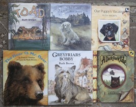 6 Ruth Brown books Greyfriars Bobby, A Dark Dark Tale, One Stormy Night, Toad  - £11.85 GBP