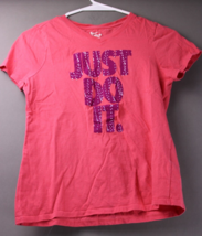 Nike Tee Shirt Just do it, Salmon color Youth Large 1018 - $7.60