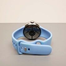Google Pixel Watch 2 Wi-Fi 41mm Silver Aluminum Case Blue Band GA05032-US image 4