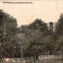 c1910 Morganfield Graded School Fence KY Pub O&#39;nan &amp; Roy Divided Back Postcard - £23.94 GBP