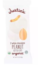 Justin's Nut Butter Peanut Butter Cups - White Chocolate - - $2.92