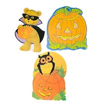 Vintage Eureka USA Halloween Die Cuts Bear Owl Pumpkin - £15.61 GBP
