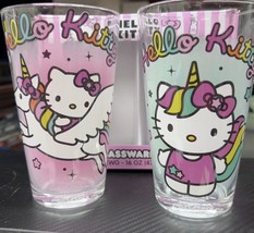 Hello Kitty Unicorn Rainbow 16-Ounce Pint Glasses | Set of 2 - $24.99