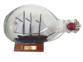 [Pack Of 2] Atlantic Sailboat in a Glass Bottle 7&quot;&quot; - £41.28 GBP