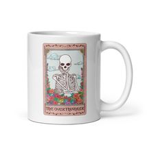 Overthinker Skeleton Tarot Card Coffee Tea Mug Boho Humor For The Anxious Neurot - £8.03 GBP+