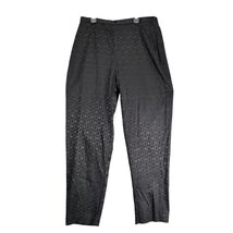 Vtg Josephine Chaus Satin Contrast Geometric Black Dress Pants Women&#39;s 1... - $25.00