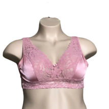 Heavenly Secrets Women&#39;s Bralette ~ Sz S ~ Pink ~ Lace Trim  - £11.32 GBP