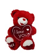 Dan Dee Sweetheart Teddy Valentine Red Bear Plush Stuffed Animal 2011 13&quot; - $34.65
