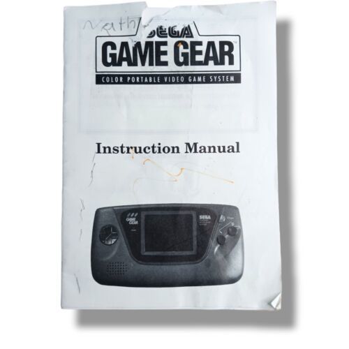 Sega Game Gear Console instruction Manual Booklet Insert ONLY replacement  - $2.48