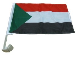 Moon Knives 12x18 Sudan Country Single Sided Car Vehicle 12&#39;&#39;x18&#39;&#39; Flag ... - $85.86 MXN
