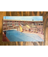 Holbrook motor hotel vintage business card pool picture movie photo prop - $19.75