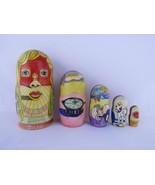 Matryoshka Nesting Dolls 7&quot; 5 Pc., Salvador Dali Artist Hand Made Russia... - £65.98 GBP