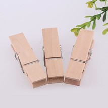 30Pcs Large Wooden Clothespins, Sturdy And Heavy Duty Clothes Pins For Hanging,  - £20.77 GBP