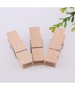 30Pcs Large Wooden Clothespins, Sturdy And Heavy Duty Clothes Pins For H... - £20.43 GBP