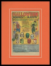 1976 Marvel Halloween Spider-Man  Framed 11x14 ORIGINAL Vintage Advertisement - £27.68 GBP