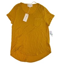 Two by Vince Camuto Mustard Yellow Blouse with Chest Pocket Women&#39;s Large NWT - £7.95 GBP