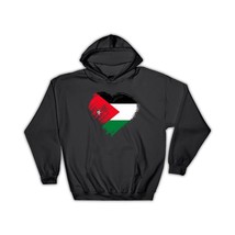 Jordanian Heart : Gift Hoodie Jordan Country Expat Flag Patriotic Flags National - £28.31 GBP