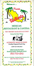 Puerto Vallarta Mexican Cantina Menu Bowling Green Kentucky 1990&#39;s - £12.81 GBP