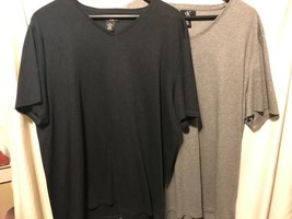 Mens Calvin Klein CK vee neck t shirts XL extra large NWOT new lot of 2 ... - $30.96