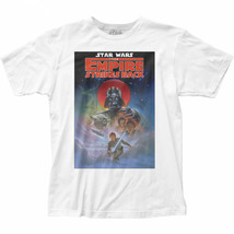 Star Wars Original Trilogy Empire Strikes Back Ep. V Poster T-Shirt White - £16.73 GBP