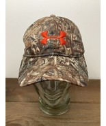 Under Armour Camo Hat Mossy Oak Duck Blind Camouflage Snapback Excellent - £27.40 GBP