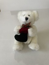 Wishpets Teddy Polar Bear Plush Stuffed Animal Holiday Christmas Stocking Vtg - $11.85