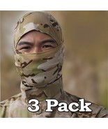 3 PACK Camouflage Men&#39;s Balaclava Face Mask UV Wind Protection DESERT MU... - $391.25 MXN
