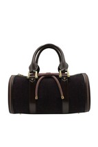 Burberry Bow Duffle Bag In Canvas And Leather Women Purple One Size - $823.65