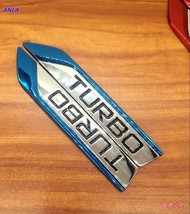 2pcs Car turbocharger car labeling 3D blade  body stickers TURBO blade leaf d si - £94.52 GBP