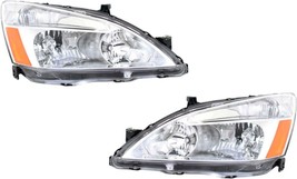 Headlights For Honda Accord EX DX LX 2003 Left Right Pair - $168.26