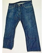 Levis Strauss 514 Mens Sz 36 x 30 Denim Blue Jeans Dark - $470.96 MXN