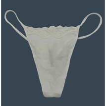 SKIMS Kim Kardashian Fits Everybody Lace String Thong Panty Marble White... - $14.74 CAD