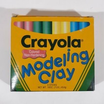 Vtg 1996 Crayola Modeling Clay 16 z Blue Green Red Yellow Binney Smith Non Toxic - £35.71 GBP