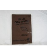 Caterpillar No. 24 Cable Control Front Single Drum Parts Catalog 8D501-UP - $177.47 MXN