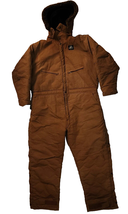 Polar King Duck Coveralls Canvas Insulated Large Sz 48 Inseam 30 Removable Hood - £56.61 GBP