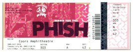 Etui Phish Pour Untorn Concert de Ticket Stub Juillet 8 2003 Chula Vista - £40.44 GBP