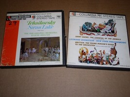 Swan Lake The Carnival Of The Animals Reel To Reel Tape Lot Of 2 Mystery... - £23.59 GBP
