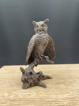 1986 Avon Source of Fine Collectibles Cast Bronze Owl on Branch Figurine - £11.60 GBP