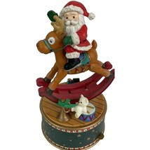 ENESCO Musical Holiday Horseplay Music Box Jolly Old St. Nicholas Vintage 178144 - £25.60 GBP