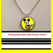 Mickey Mouse personalized necklace with name of your choice great gift f... - $7.99