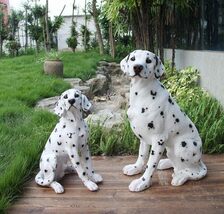 interoknack Realistic Dalmatian Dog Statue Set, Large Outdoor Resin Sitt... - $649.00